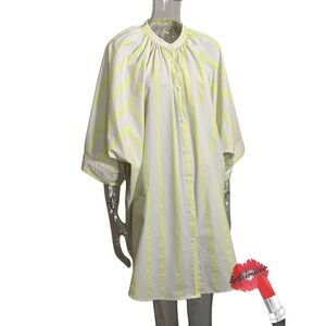 Tuckernuck Pomander Place Pia Coverup Dress‎ XXL Tan Yellow Stripes Resort Wear
